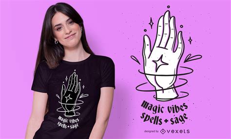 Magic Vibes T-shirt Design Vector Download
