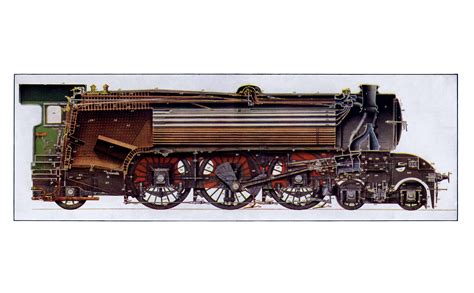 LNER Gresley Classes A1 and A3 locomotive Flying Scotsman Cutaway ...