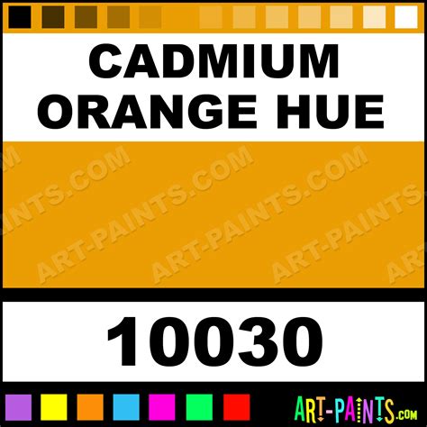 Cadmium Orange Hue Artist Oil Paints - 10030 - Cadmium Orange Hue Paint ...