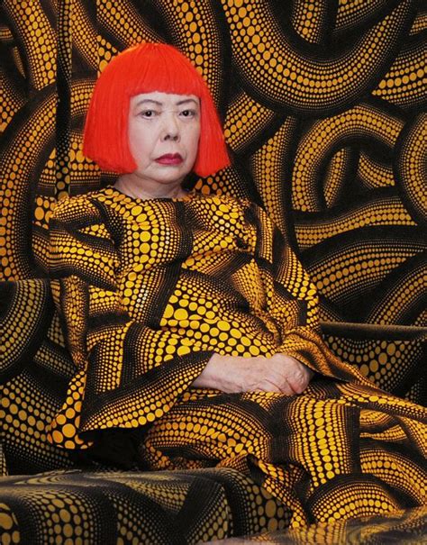 the Whitney Museum celebrates the work of renowned multi-media artist Yayoi Kusama. Photo ...