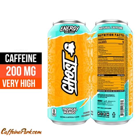 How Much Caffeine is in Ghost Energy Drink? Sugar Nutrition, Nutrition Facts, Alpha Gpc, Coffea ...