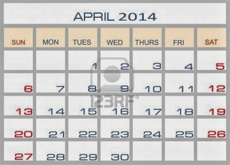 Printable April 2014 Calendar #2 - Printable Calendar 2014, Blank Calendar 2014, Download ...