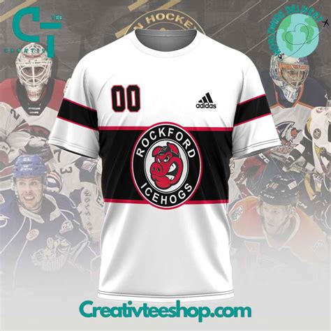 Rockford IceHogs AHL Jersey 2024 White T-Shirt - Creativteeshop