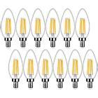 12-Pack Dimmable E12 LED Candelabra Bulbs 12 Count (Pack of 1) Warm ...
