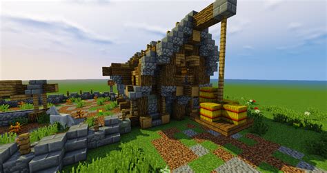 Small Medieval Horse Stables Minecraft Map