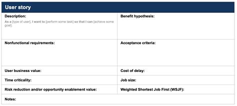 User Story Templates To Streamline Workflows