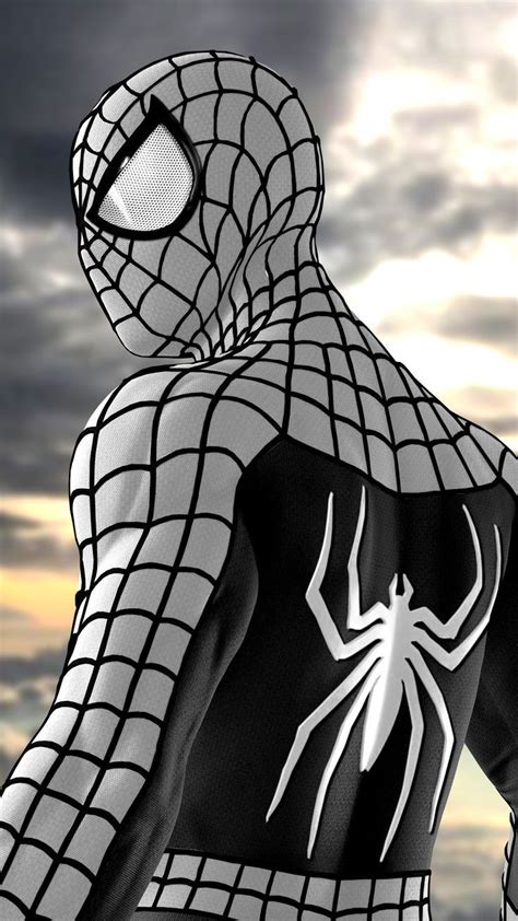 Spider-Man (Tobey Maguire) White&Black Suit | Spiderman, Superhero, Man