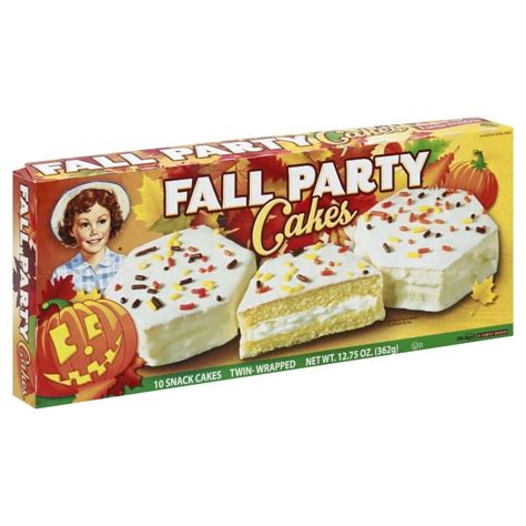 Little Debbie Seasonal Box - Fall Party Vanilla Snack Cakes, 12.75 oz ...