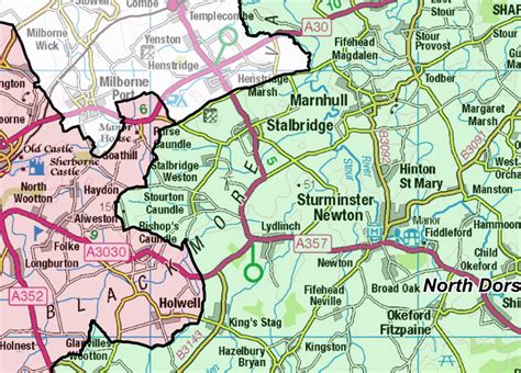 Dorset County Boundary Map - Digital Download – ukmaps.co.uk