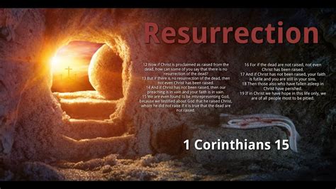 The Resurrection (1 Corinthians 15:12-19) - 1 April 2018 - YouTube