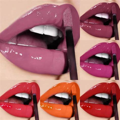 Aliexpress.com : Buy Makeup Lips Shiny Lip Gloss Moisturizer Long Lasting Smooth Liquid Lipstick ...