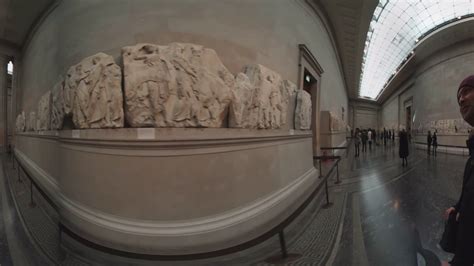 Take the 1st 3D VR walk thru The Parthenon Galleries British Museum in 3D Samsung Gear 360 VR ...