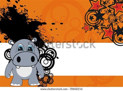 Hippo Cartoon Background Vector Format Stock Vector (Royalty Free) 78868216 | Shutterstock