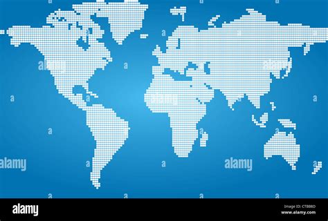 dotted world map Stock Photo - Alamy