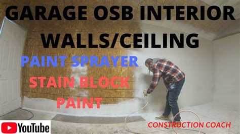 OSB Sheeting for walls and ceiling finished with Kilz stain block ...