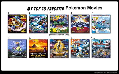 My Top 10 Favorite Pokemon Movies by FireMaster92 on DeviantArt