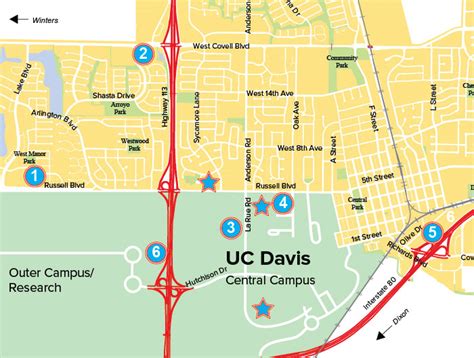 UC Davis Campus Map