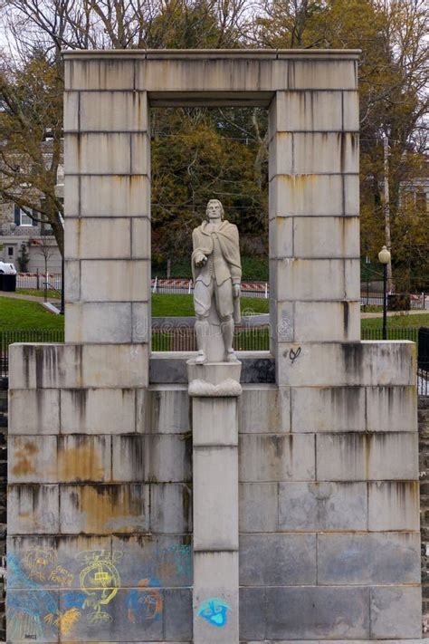 Roger Williams Statue - Rhode Island Stock Image - Image of autumn ...