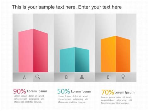 3D Bar Chart PowerPoint Template