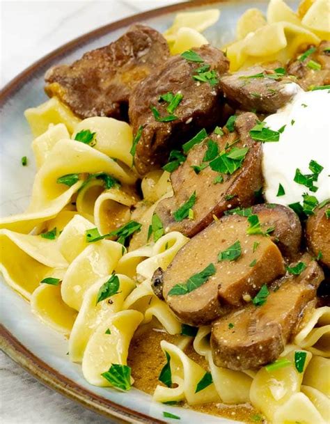 Slow Cooker Beef Stroganoff Recipe From Scratch - SAVOR With Jennifer