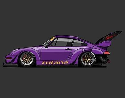 Porche 911, Porsche 911 Rsr, Initial D, Pixel Car, Rauh Welt, Instruções Origami, Vw Art ...