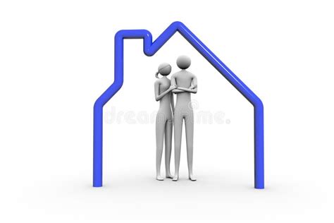 People in the house stock illustration. Illustration of family - 48595318