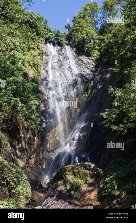 Rio Celeste Waterfall photographed Stock Photo - Alamy