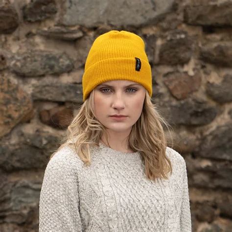 Mustard Yellow Beanie Hat | The Red Door Gallery