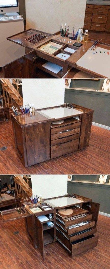 Art studio desk woods 42 trendy Ideas | Art storage, Art desk, Art ...