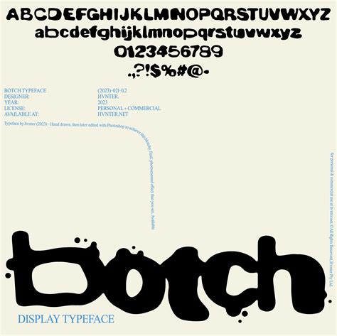 Botch Typeface — hvnter.net