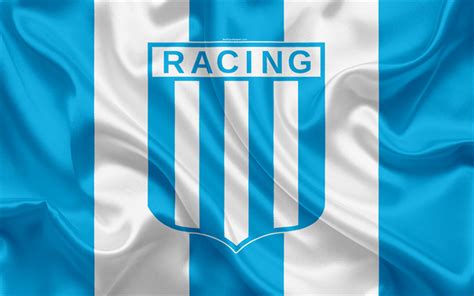 Download wallpapers Racing Club de Avellaneda, 4k, Argentine Football Club, emblem, logo, First ...