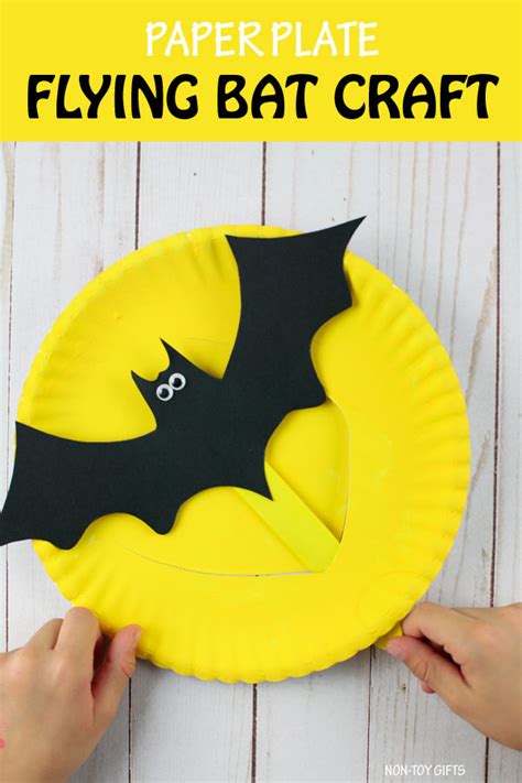 Paper Plate Bat Craft For Kids [ Free Template]