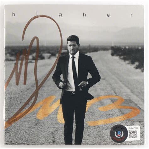 Michael Buble Signed "Higher" CD Album Booklet | Pristine Auction