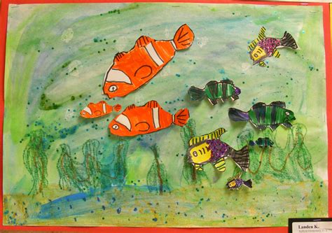 Suffield Elementary Art Blog!: Fish of Different "Scales" Based on ...