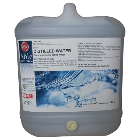 Distilled Water - Deionized Water – Able Westchem