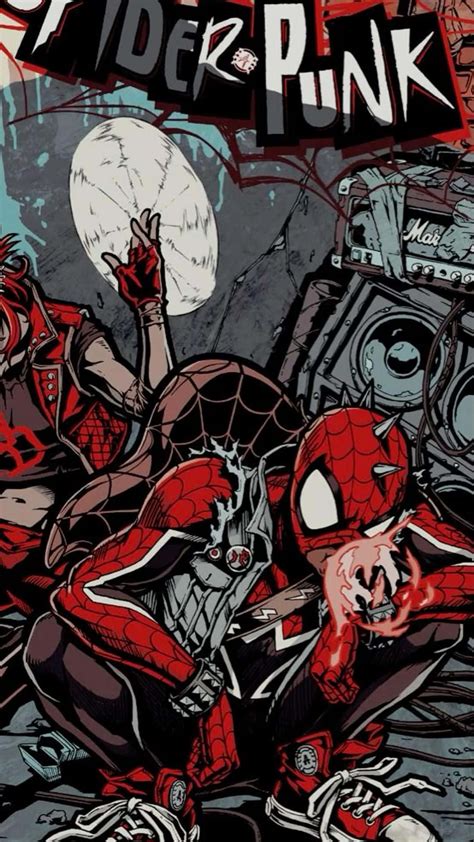 Download Spider Punk_ Comics_ Style Wallpaper | Wallpapers.com