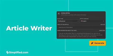 Free AI Article Writer - Generate article in seconds