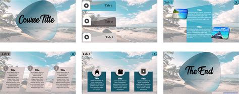 Freebie: Beach-themed PowerPoint Tab Template - Building Better Courses Discussions - E-Learning ...