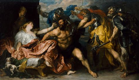 Samson and Delilah Painting by Anthony van Dyck