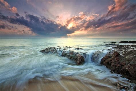 Free stock photo of beach, clouds, dawn