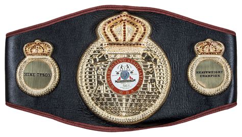 Lot Detail - Mike Tyson Signed WBA World Champion Belt (JSA)