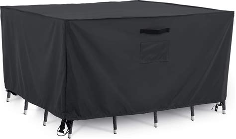 Amazon.com: Tempera 64''L x 64''W x 27.8''H Patio Furniture Cover, Outdoor Table Covers ...