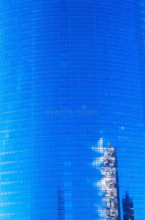 Skyscraper Reflected in Modern Skyscraper Glass Stock Photo - Image of ...