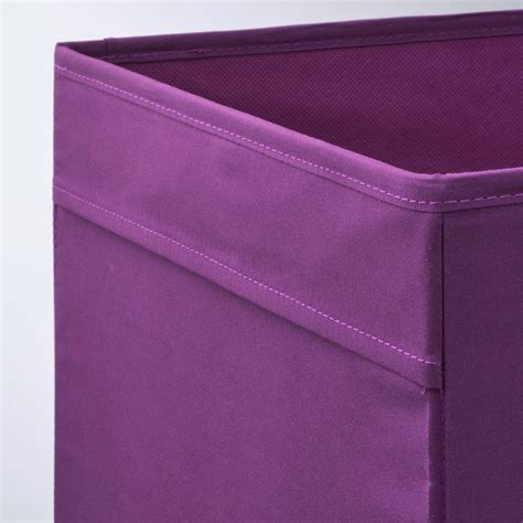 DRÖNA purple, Box, 33x38x33 cm - IKEA | Fabric boxes, Kallax shelf, Purple