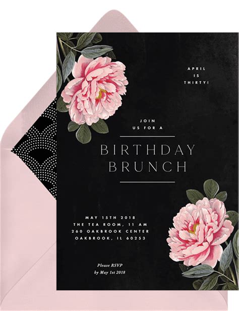 Pretty Pink Peonies Invitations in Pink | Greenvelope.com