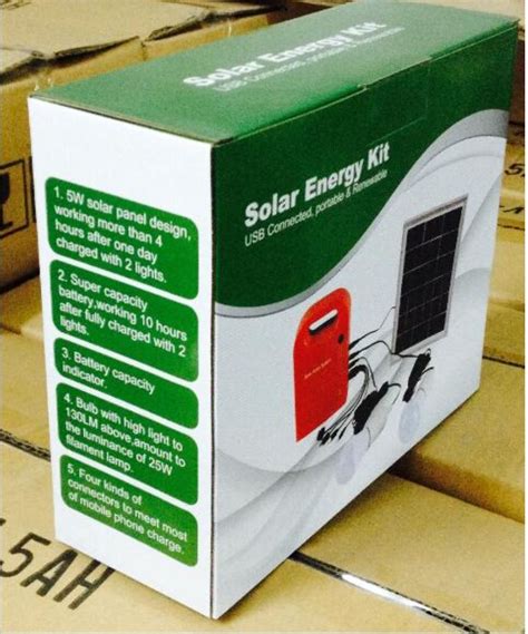 Mini Solar Home System Portable Solar Energy Kit Solar Generator with 2 ...