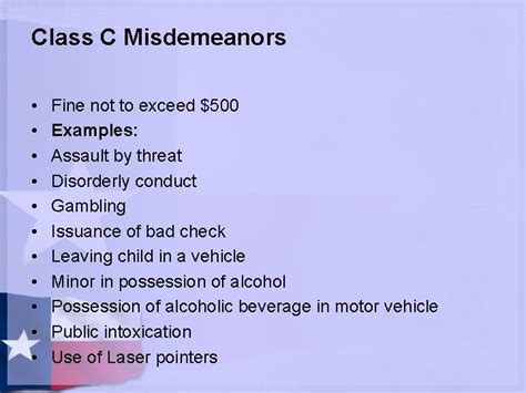 class c misdemeanor examples - Kellye Fulcher