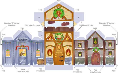 Christmas Village Playset Printable 1109[1] | Nature | Leisure | Christmas paper, Christmas ...