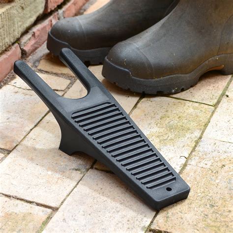 Heavy Duty Boot Jack / Remover & Mud Scraper (Black Plastic)