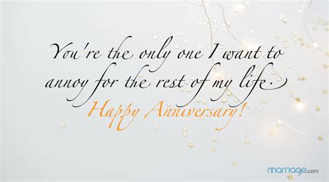 Wedding Anniversary Quotes - You're the only one I want to...